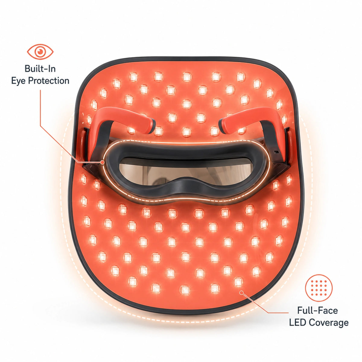 TOUCHBeauty™ GLAM LED Light Therapy Mask for Clearer, Brighter Skin