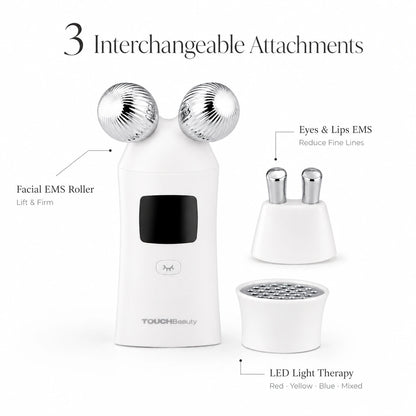 TOUCHBeauty™ 3-in-1 Microcurrent Facial Device | Skin Lifting & LED Light Therapy