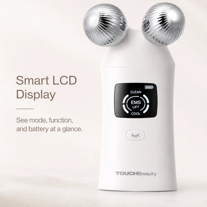 TOUCHBeauty™ 3-in-1 Microcurrent Facial Device | Skin Lifting & LED Light Therapy