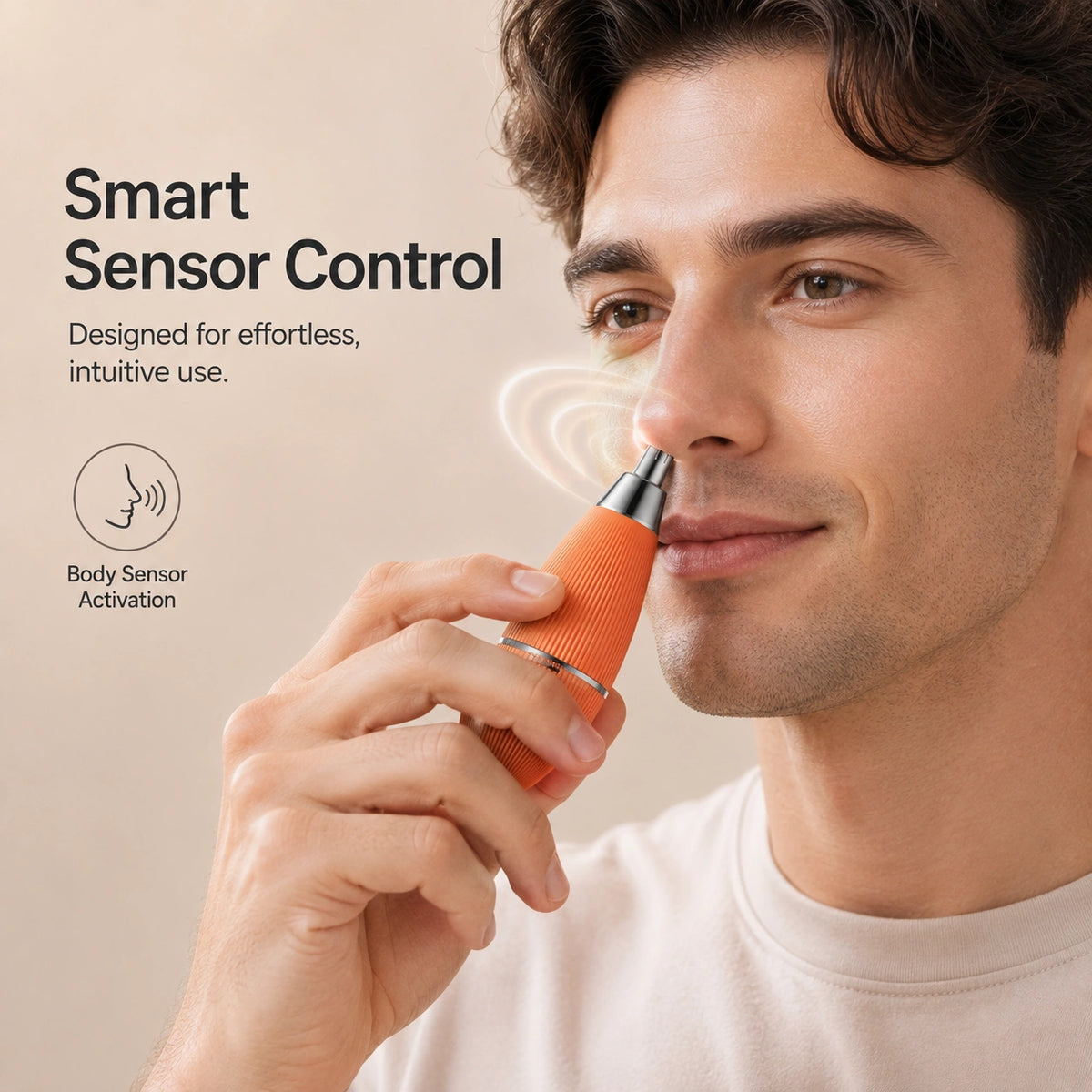 TOUCHBeauty™ Electric Nose Hair Trimmer – Safe, Sharp & Waterproof Grooming