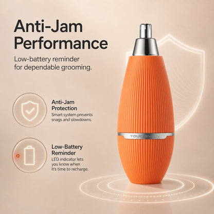 TOUCHBeauty™ Electric Nose Hair Trimmer – Safe, Sharp & Waterproof Grooming