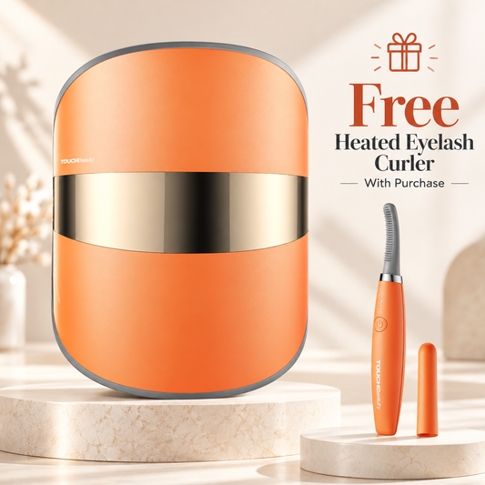 TOUCHBeauty™ GLAM LED Light Therapy Mask + FREE Heated Eyelash Curler