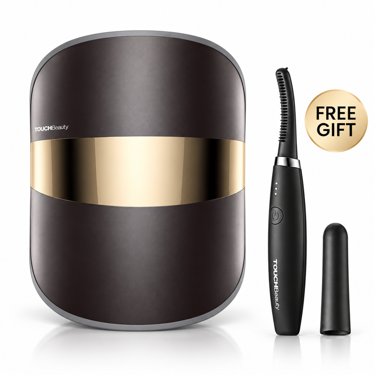 TOUCHBeauty™ GLAM LED Light Therapy Mask + FREE Heated Eyelash Curler