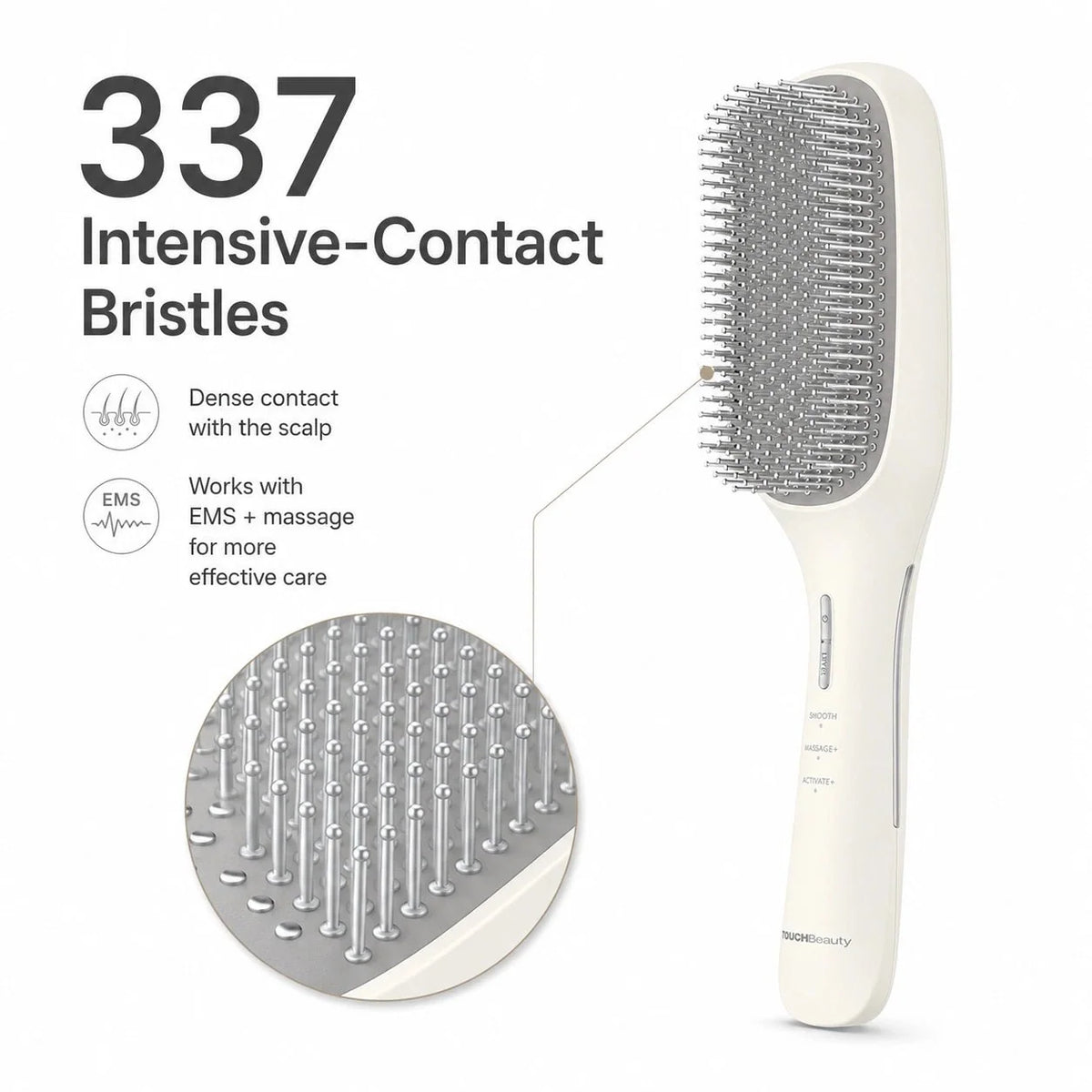 TOUCHBeauty™ 3-Mode EMS Scalp Care Brush - TOUCHBeauty