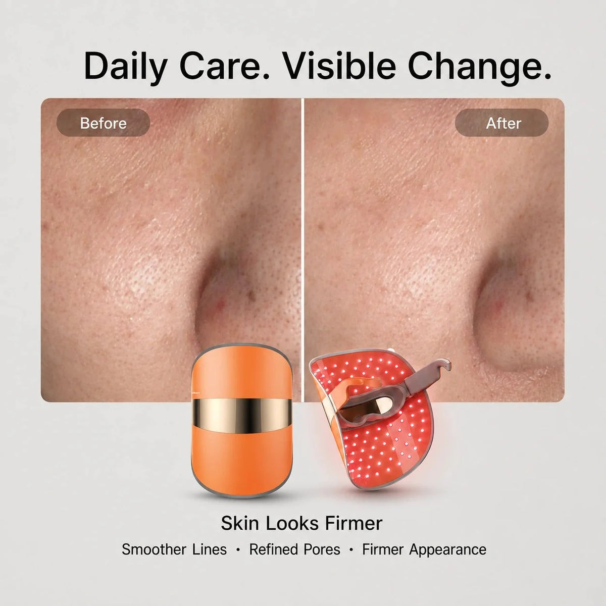 TOUCHBeauty™ GLAM LED Light Therapy Mask for Clearer, Brighter Skin - TOUCHBeauty