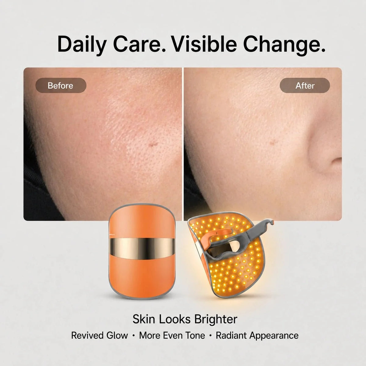 TOUCHBeauty™ GLAM LED Light Therapy Mask for Clearer, Brighter Skin - TOUCHBeauty
